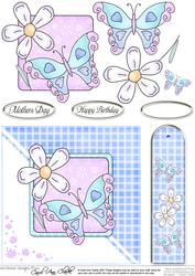 Butterfly Quick Card with Decoupage