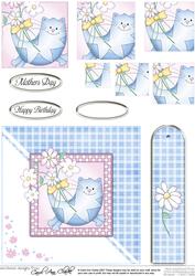 Cute Cat Quick Card with Pyramage