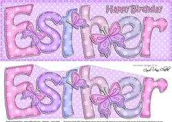 Large Dl Birthday Esther Butterflies Card & Decoupage