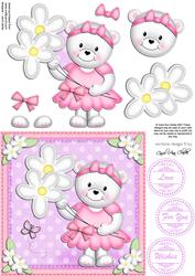 Teddy Tess's Daisies Quick Card & 3D Decoupage