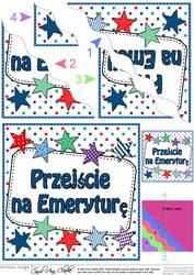 Polish Retirement Stars Wavy Corner Stacker