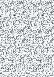 'metallic Swirls - Silver' Backing Paper - Shades of White