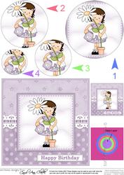 Girlz Suzi's Flower Circle Pyramage Topper