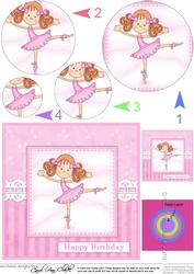 Girlz Betzi Ballerina Circle Pyramage Topper