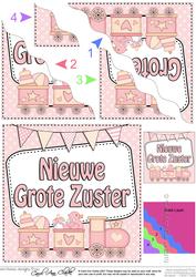 Dutch New Baby Big Sister Wavy Corner Side Stacker