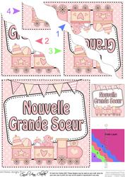 French New Baby Big Sister Wavy Corner Side Stacker