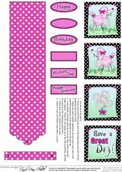 Cute Poodle Waterfall Sheet