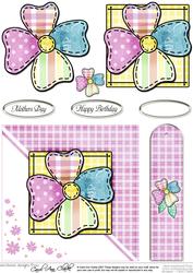 Patchwork Petals Quick Card with Decoupage