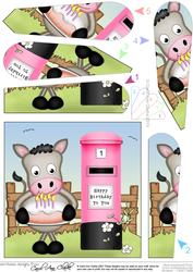 Gigi Horse Birthday Cake & Postbox Fan Pyramage