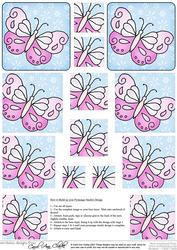 Fluttery Butterfly Pyramage Sheet
