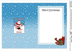 Xmas Mommy Santa 5x7 Matching Insert