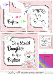 Special Daughter Baptism Teddy Wavy Corner Side Stacker