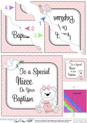 Special Niece Baptism Teddy Wavy Corner Side Stacker