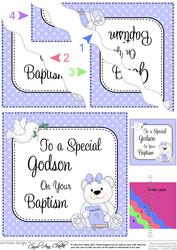 Special Godson Baptism Teddy Wavy Corner Side Stacker