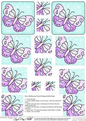 Fluttery Butterfly Twisted Pyramage Sheet