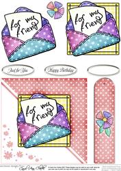 Patchwork Petals Quick Card with Decoupage