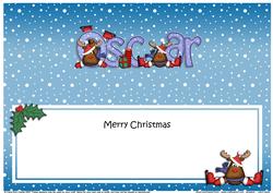 Xmas Oscar Rudolph Matching Large Dl Insert