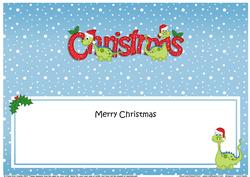 Xmas Christmas Denis Dinosaur Matching Large Dl Insert