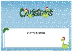 Xmas Christmas Denis Dinosaur Matching Large Dl Insert