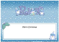 Xmas Ryan Penguins Matching Large Dl Insert