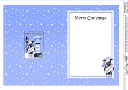Christmas Hamish Scotie Dog Postbox 5x7 Matching Insert