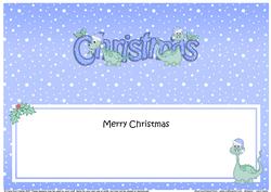 Christmas Denis Dinosaur Matching Large Dl Insert