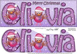 Xmas Olivia Robins Large Dl & 3D Decoupage