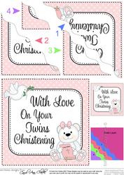 Christening Twins Teddy Wavy Corner Side Stacker