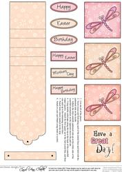 Dreamy Dragonfly Waterfall Sheet