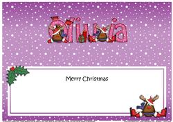 Xmas Olivia Rudolph Matching Large Dl Insert