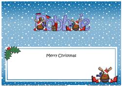 Xmas Robbie Rudolph Matching Large Dl Insert