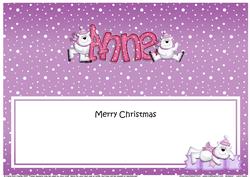 Xmas Anne Polar Bears Matching Large Dl Insert