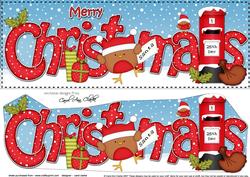 Large Dl Christmas Bobbin Robin Postbox 3D Decoupage