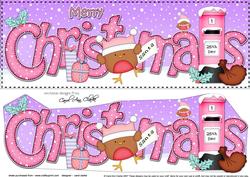 Large Dl Christmas Bobbin Robin Postbox 3D Decoupage