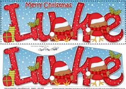 Large Dl Xmas Luke Bobbin Robins & 3D Decoupage