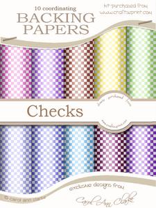 Checks Backing Papers Kit