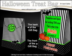 3D Spooky Pumpkins Halloween Gift Bag Mini Kit