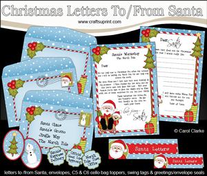 Xmas Santa Child's Santa Letter to and from Santa
