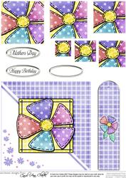 Patchwork Petals Quick Card with Pyramage