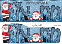 Large Dl Christmas Flynn Santa 3D Decoupage