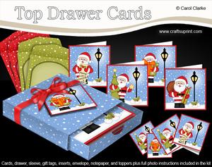 3D Xmas Santa Top Drawer Cards Bumper Kit