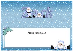 Large Dl Xmas Zack Santa Matching Insert