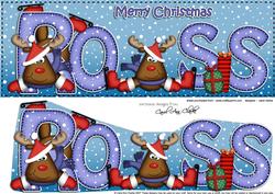 Large Dl Xmas Ross Rudolph 3D Decoupage