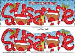 Large Dl Xmas Susanne Robins 3D Decoupage