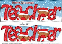 Large Dl Xmas Teacher Bobbin Robin 3D Decoupage