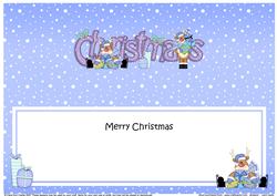Large Dl Christmas Rudolph Insert