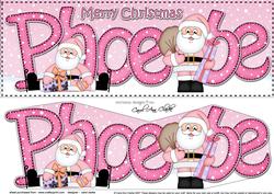 Large Dl Xmas Phoebe Santa 3D Decoupage