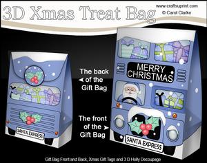 3D Christmas Santa Express Gift Bag Mini Kit