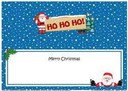 Lge Dl Santa Ho Ho Ho Insert
