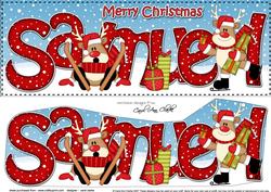 Large Dl Xmas Samuel Rudolph 3D Decoupage